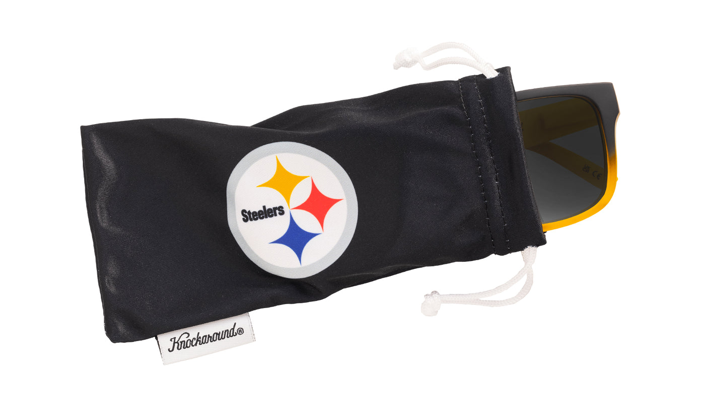 Knockaround and Pittsburgh Steelers Torrey Pines Sport Sunglasses, Pouch