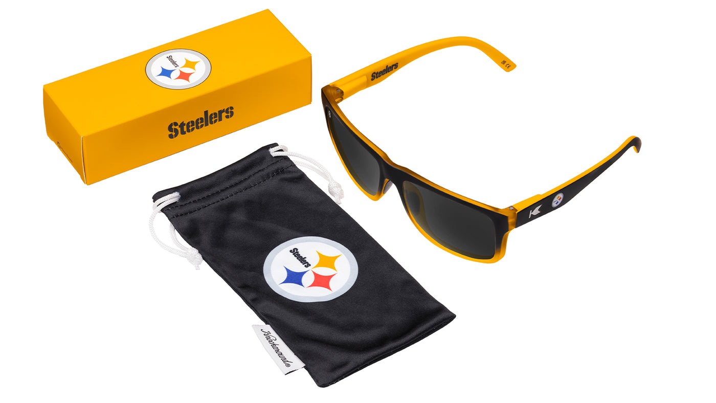 Knockaround and Pittsburgh Steelers Torrey Pines  Sport Sunglasses, Set