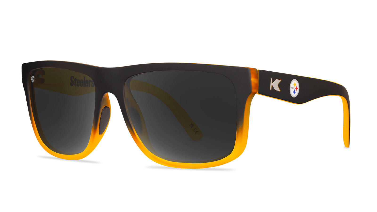 Knockaround and PPittsburgh Steelers Torrey Pines Sport Sunglasses, Threequarter