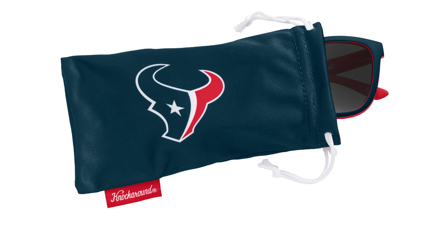 Knockaround and Houston Texans Premiums Sport Sunglasses,  Pouch
