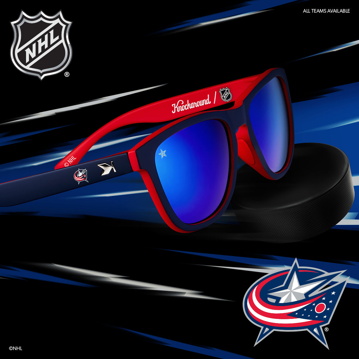 Columbus Blue Jackets Sunglasses - Knockaround.com