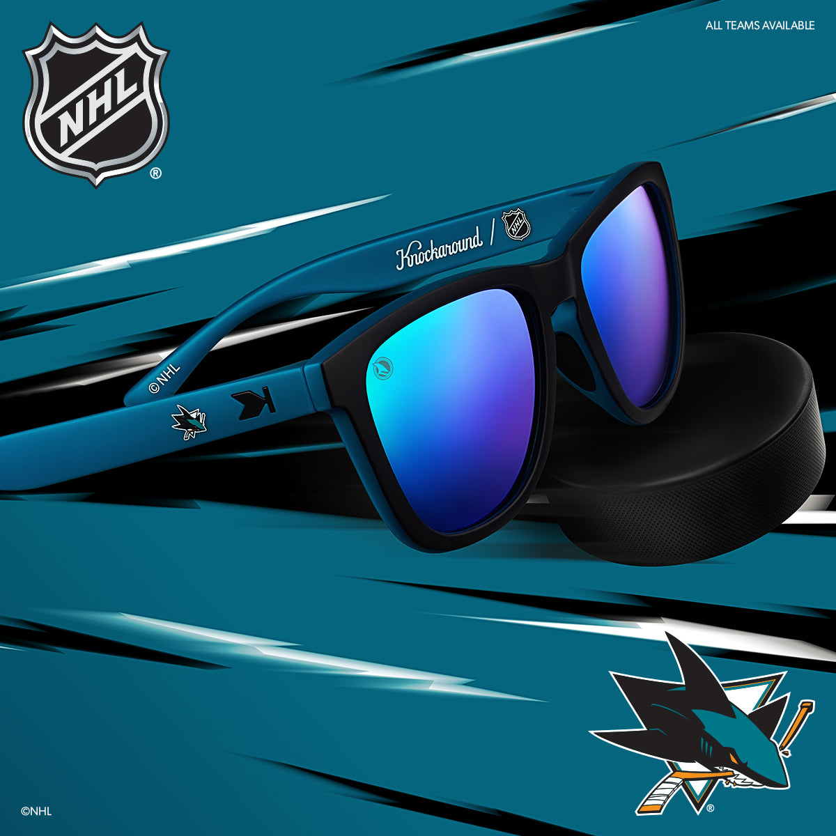 San Jose Sharks Sunglasses - Knockaround.com