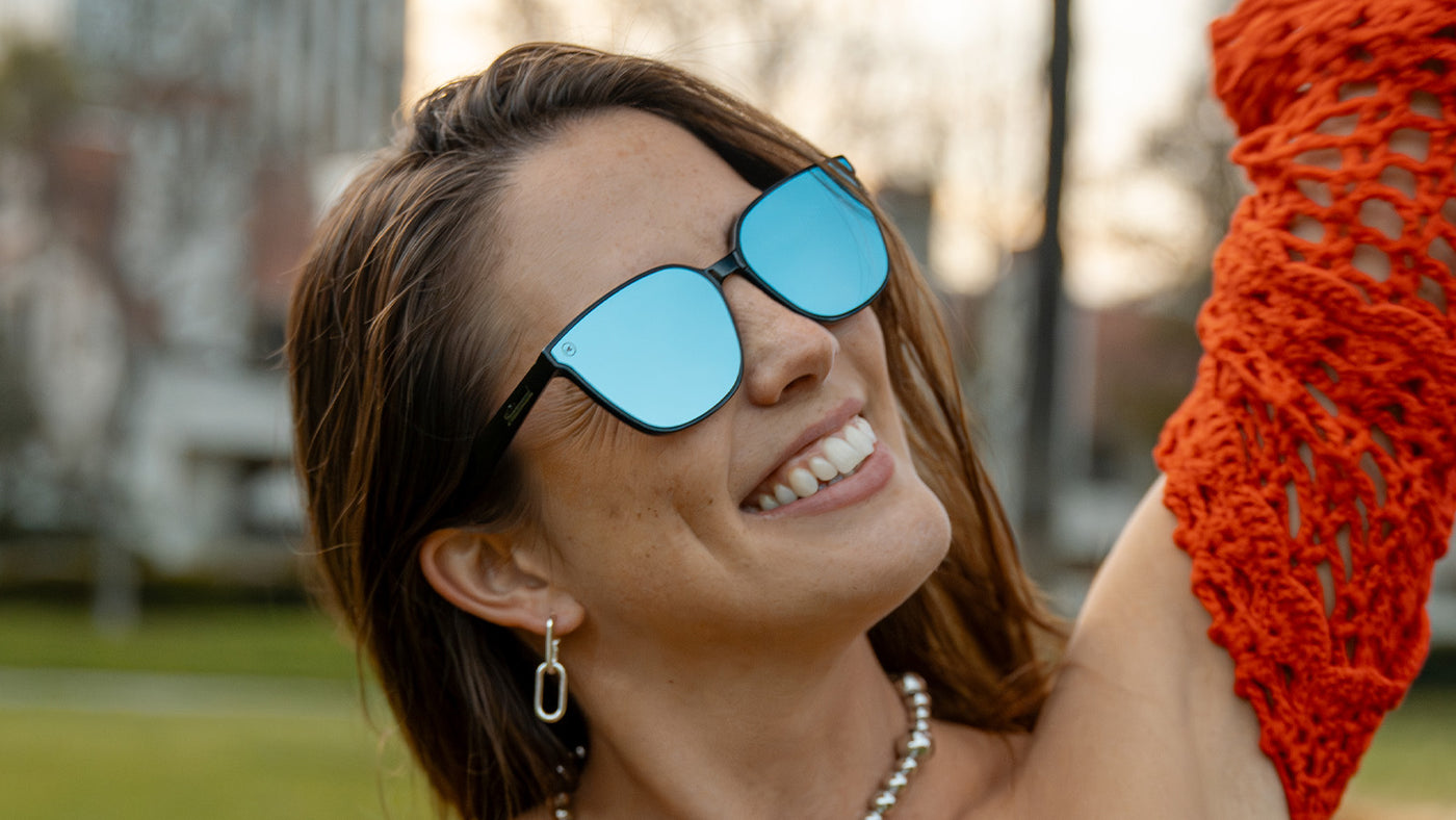 Women wearing Night Swim Cloud Catchers Sunglasses