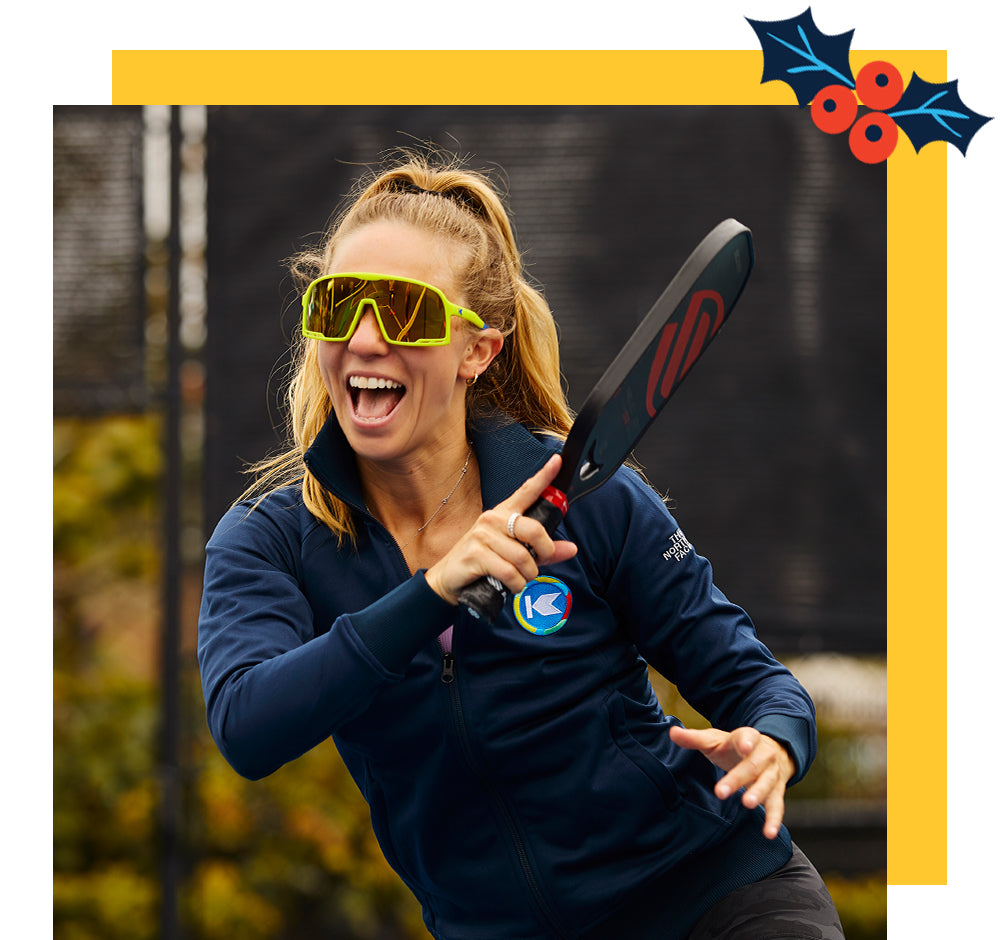 Women wearing Campeones Sunglasses while playing Pickleball