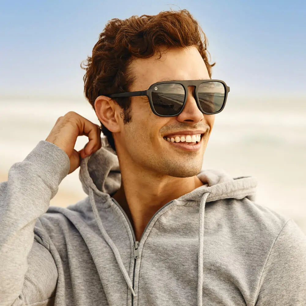 Men wearing Black on Black Pacific Palisades Sunglasses
