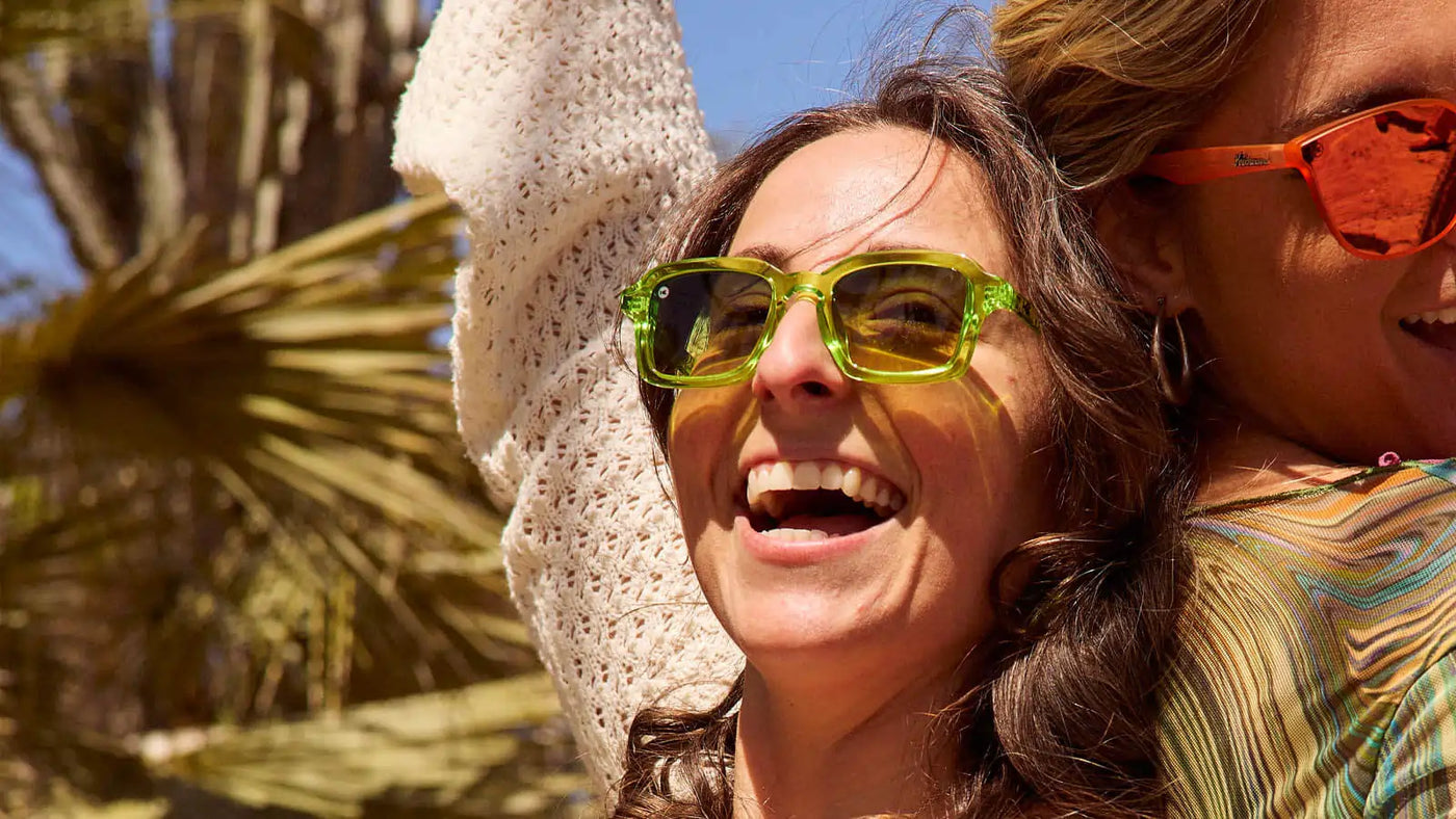Women wearing Pucker Up Panoramas Sungalsses