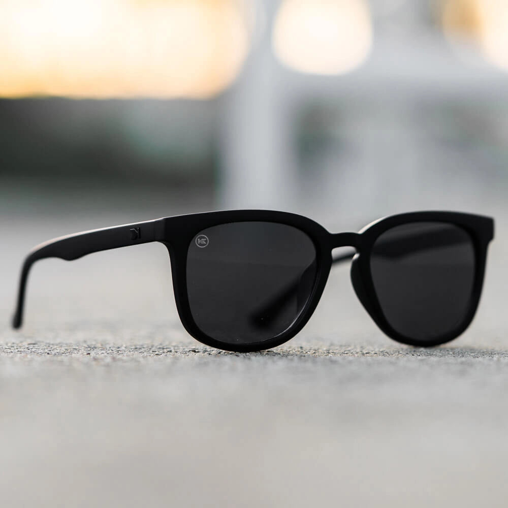 Lifestyle photo of Black on Black Paso Robles Sunglasses
