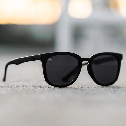 Lifestyle photo of Black on Black Paso Robles Sunglasses
