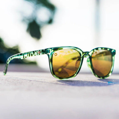 Lifestyle photo of Slate Tortoise Shell / Rose Gold Paso Robles Sunglasses
