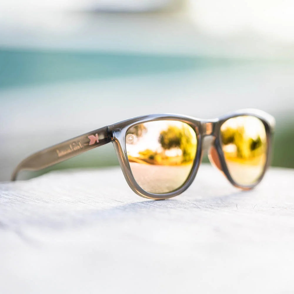 Lifestyle photo of Jelly Grey / Peach Premiums Sport Sunglasses
