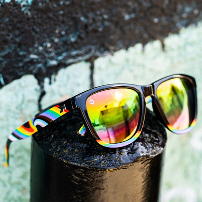 Lifestyle photo of Rainbow on My Parade Premiums Sunglasses
