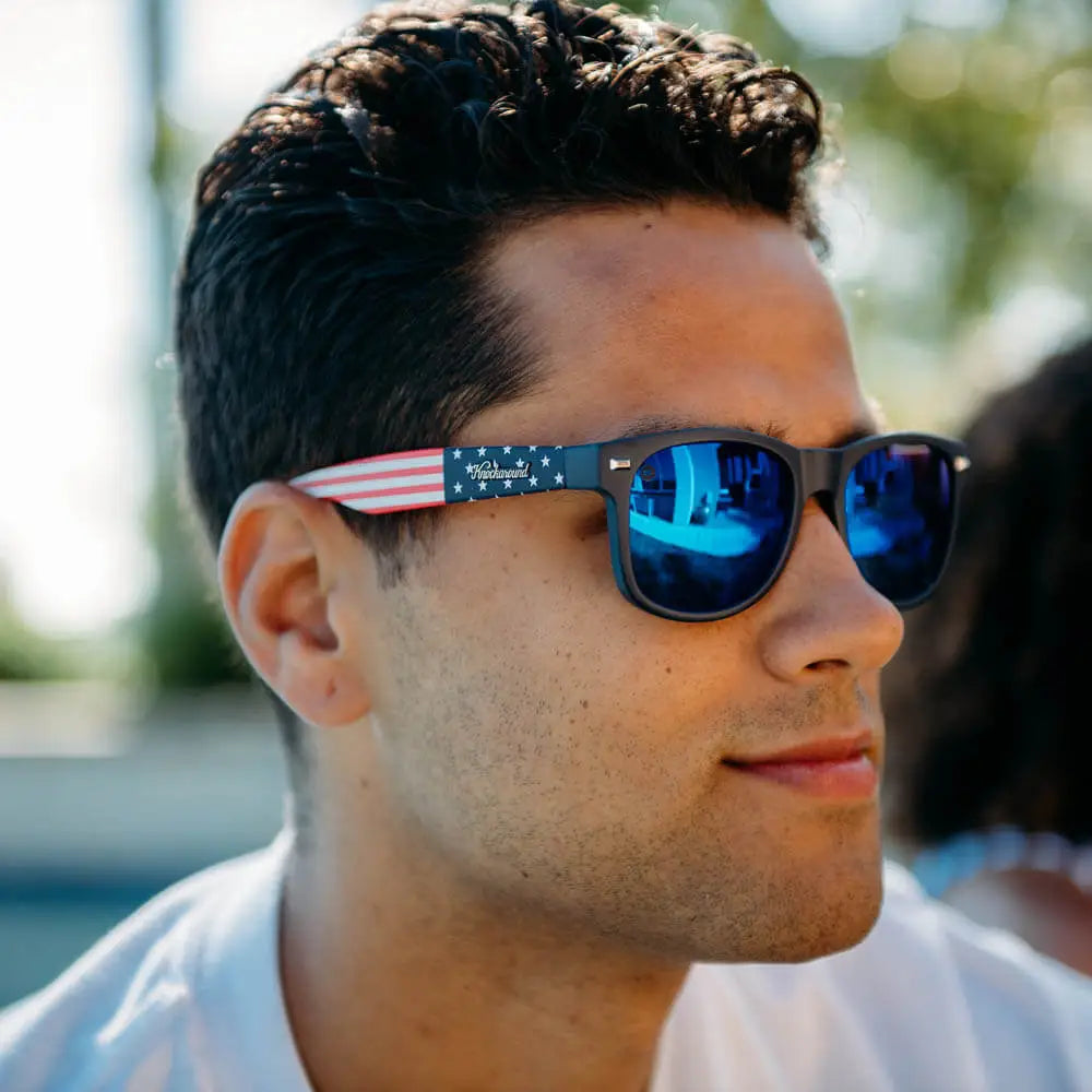 Men wearing Star Spangled Premiums Sunglasses

