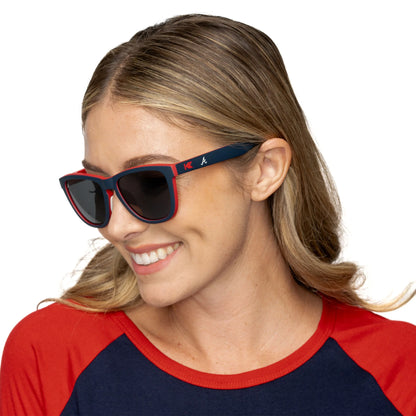 Women wearing Atlanta Braves Premiums Sport Sunglasses