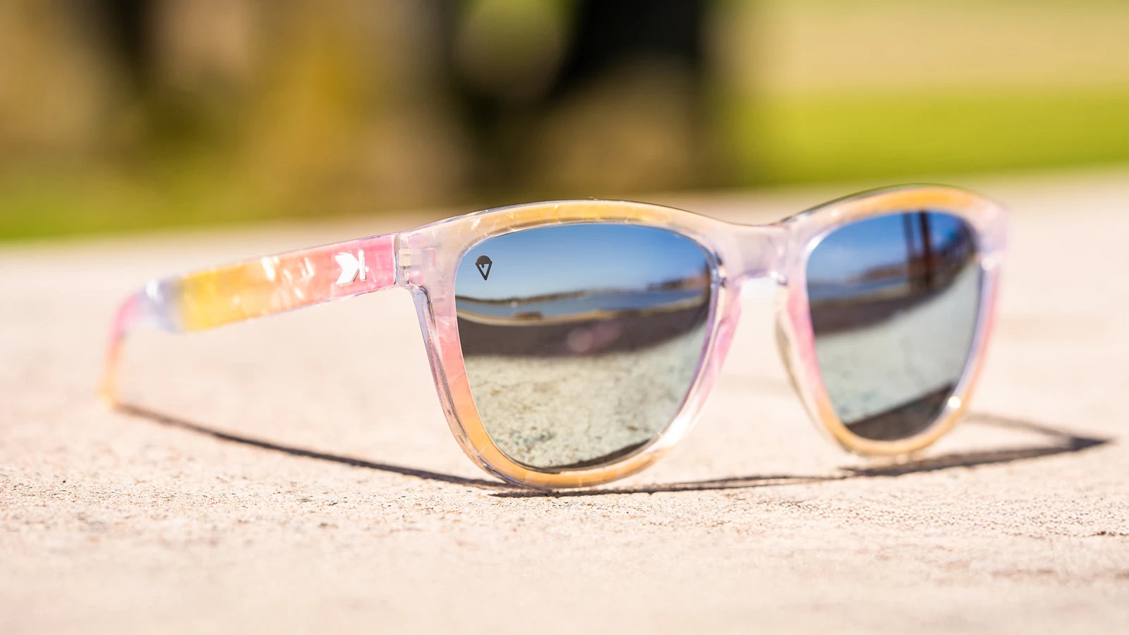 Lifestyle photo of Rainbow Sno-Cone Premiums Sunglasses