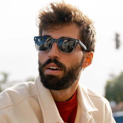 Man wearing Obsidian Seventy Nines sunglasses