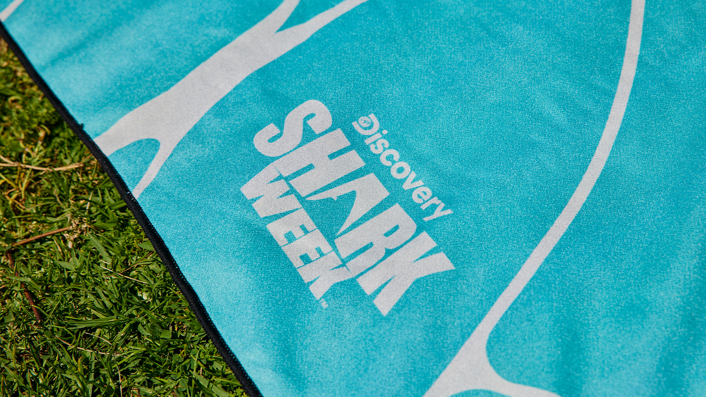 Shark Week 2024 Adventure Towel, detail