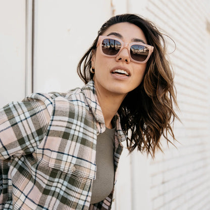 Women wearing Vintage Rose Songbirds Sunglasses