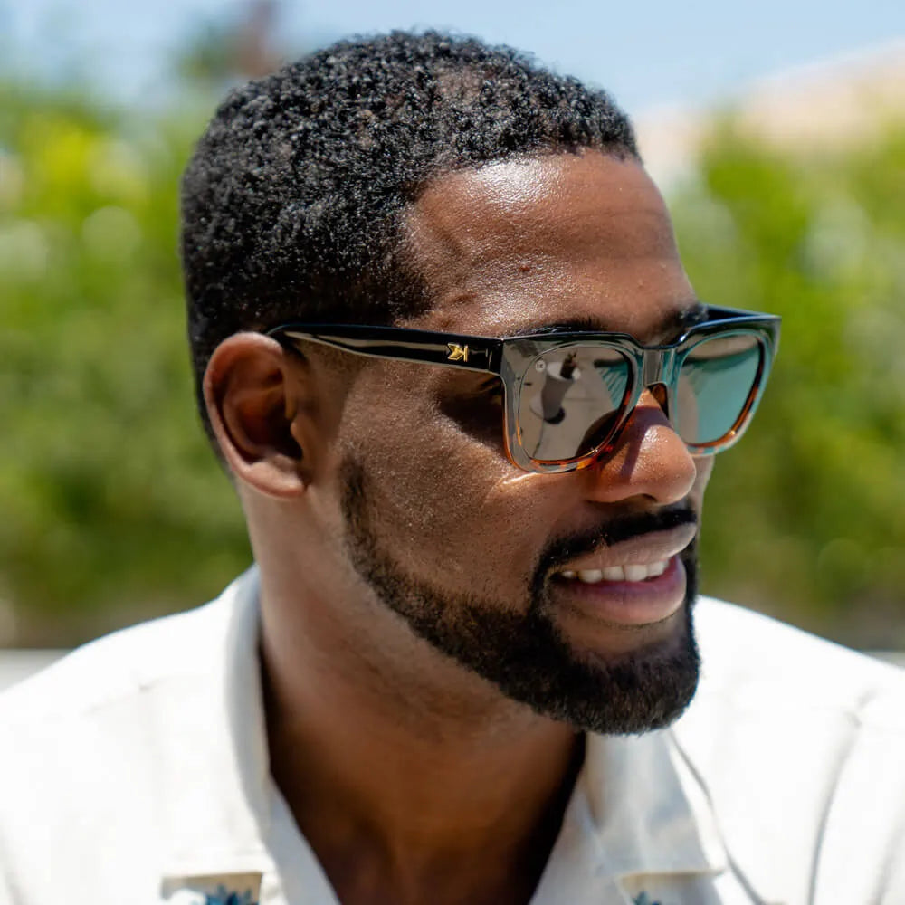 Man wearing West End Songbirds sunglasses
