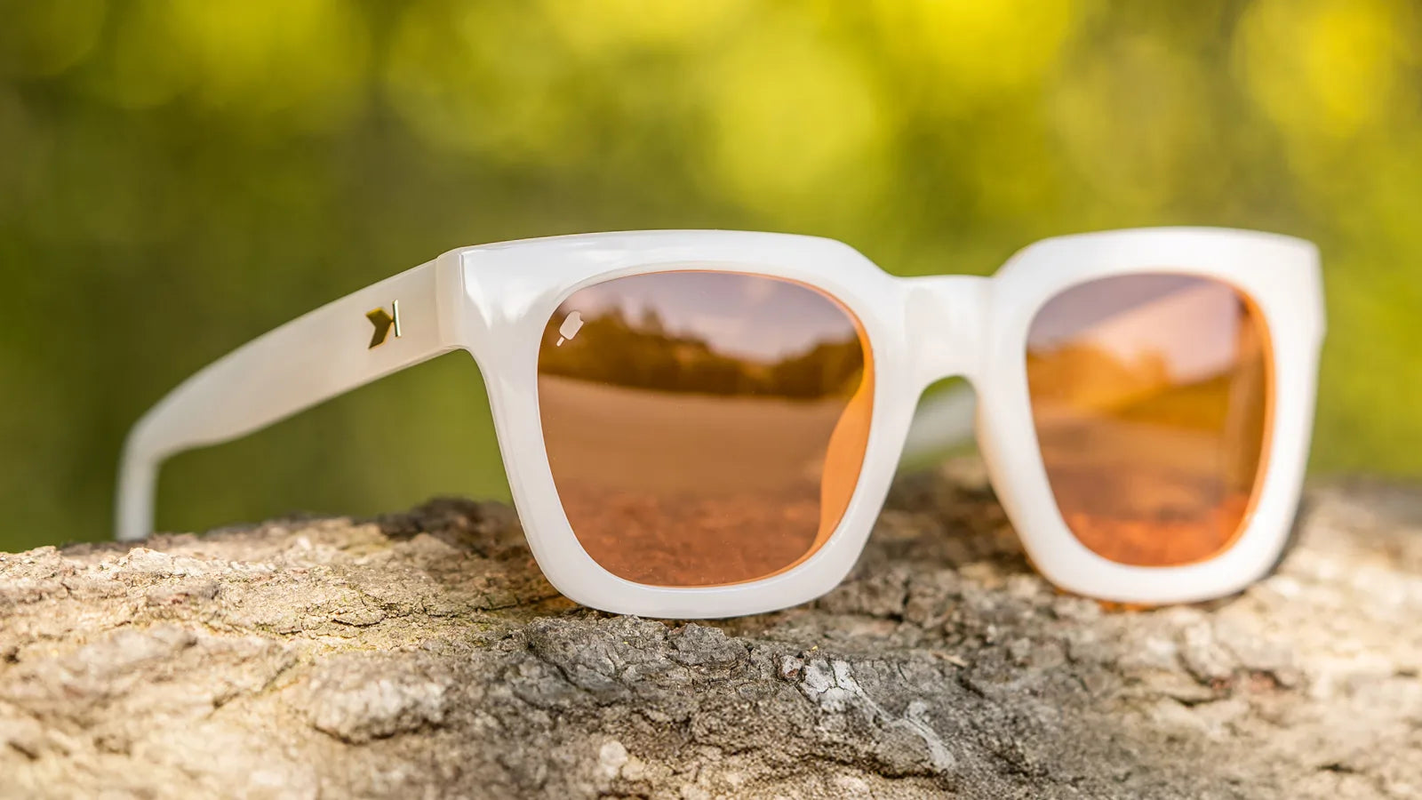 Lifestyle photo of Orange Dreamsicle Songbirds Sunglasses