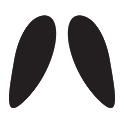 Rubberized sport nonslip nose pads icon