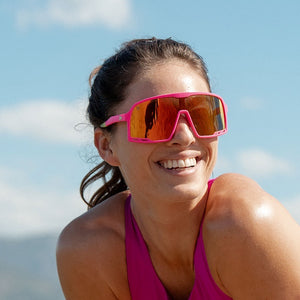 Knockterra™ Women wearing Campeones Spring Break Sunglasses