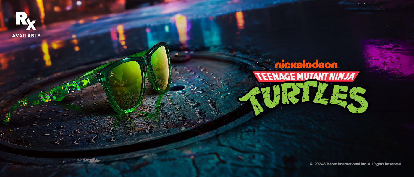 Knockaround x Teenage Mutant Ninja Turtles. © 2024 Viacom International Inc. All Rights Reserved. Rx Available.