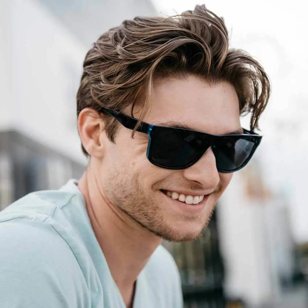 Men wearing Black Ocean Torrey Pines Sunglasses