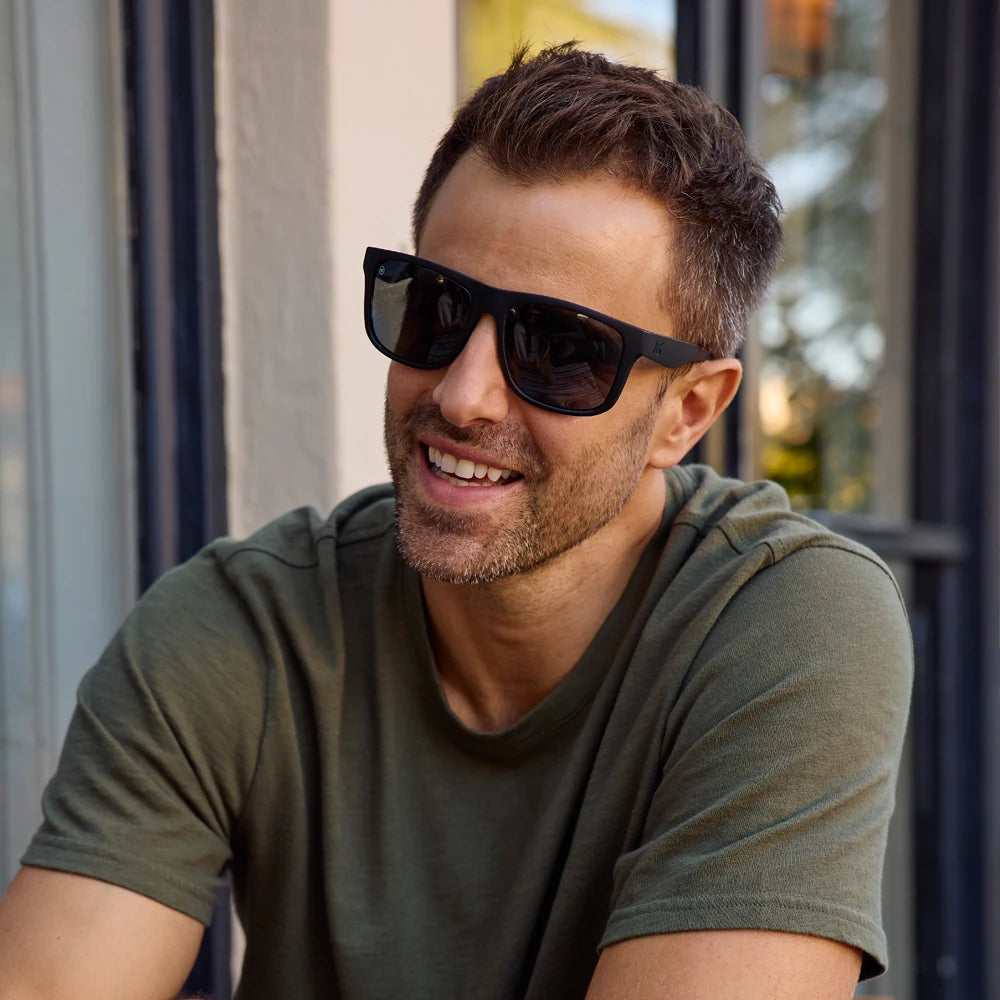 Men wearing Black on Black Torrey Pines Sport Sunglasses
