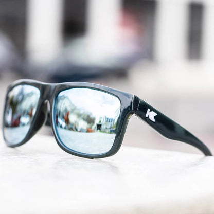 Lifestyle photo of Jelly Black / Sky Blue Torrey Pines Sport Sunglasses
