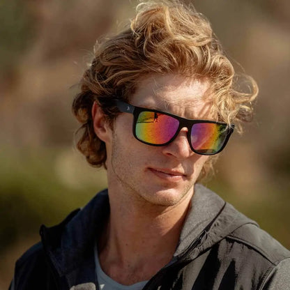 Men wearing Rainbow on Black Torrey Pines Sport Sunglasses
