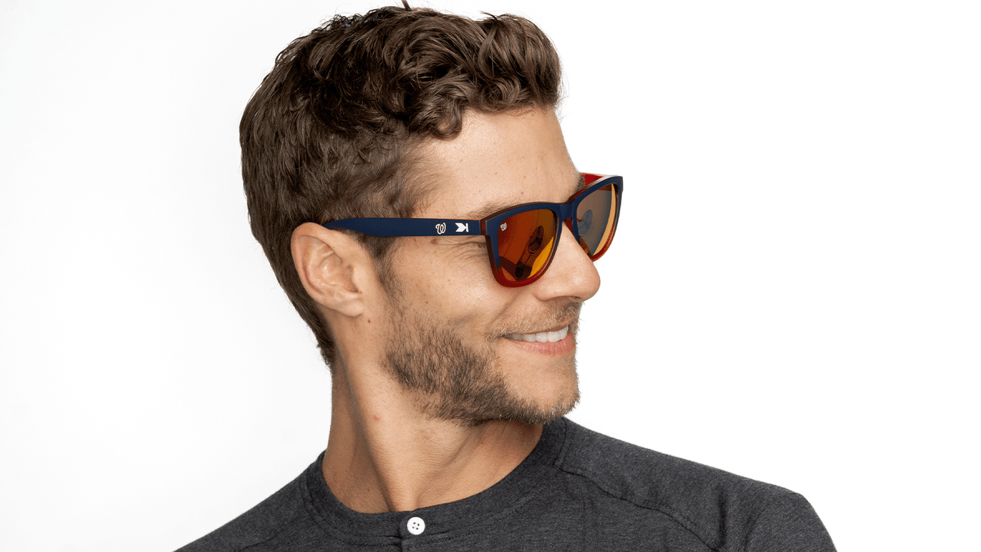 Man waering MLB Washington Nationals Sunglasses