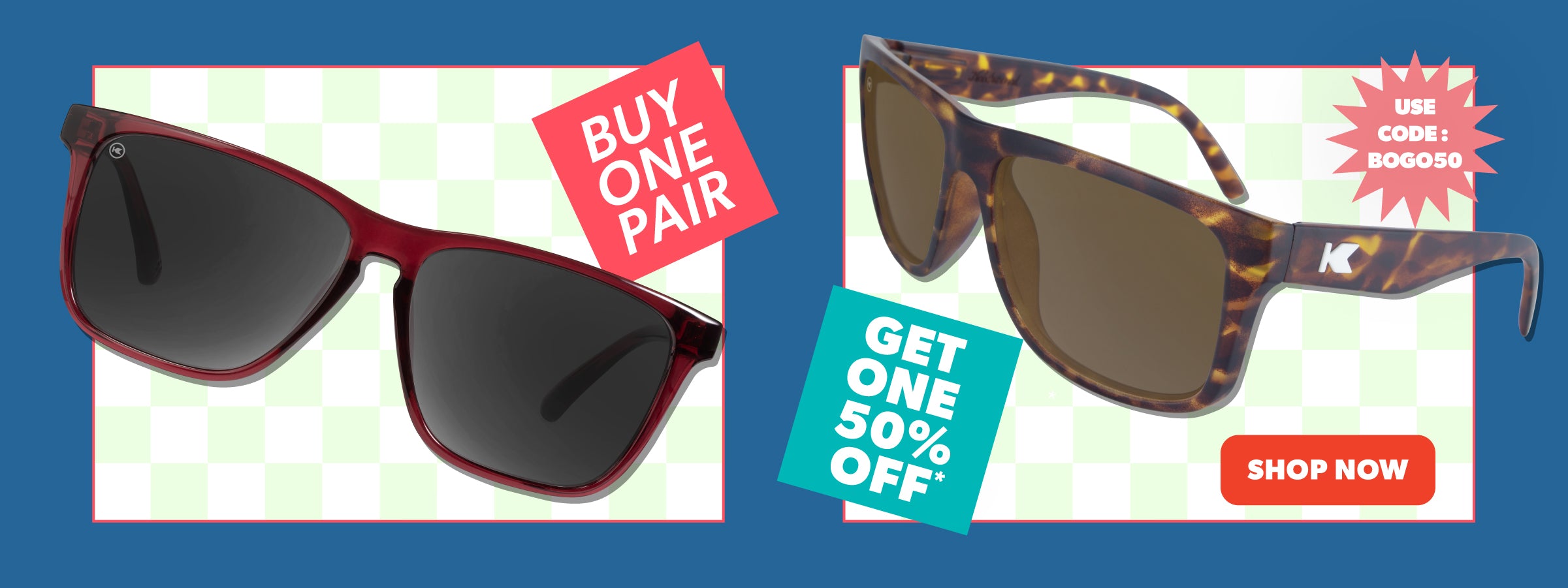 Buy 1, Get 1 50% Off Sitewide. Use Code BOGO50. Shop Now