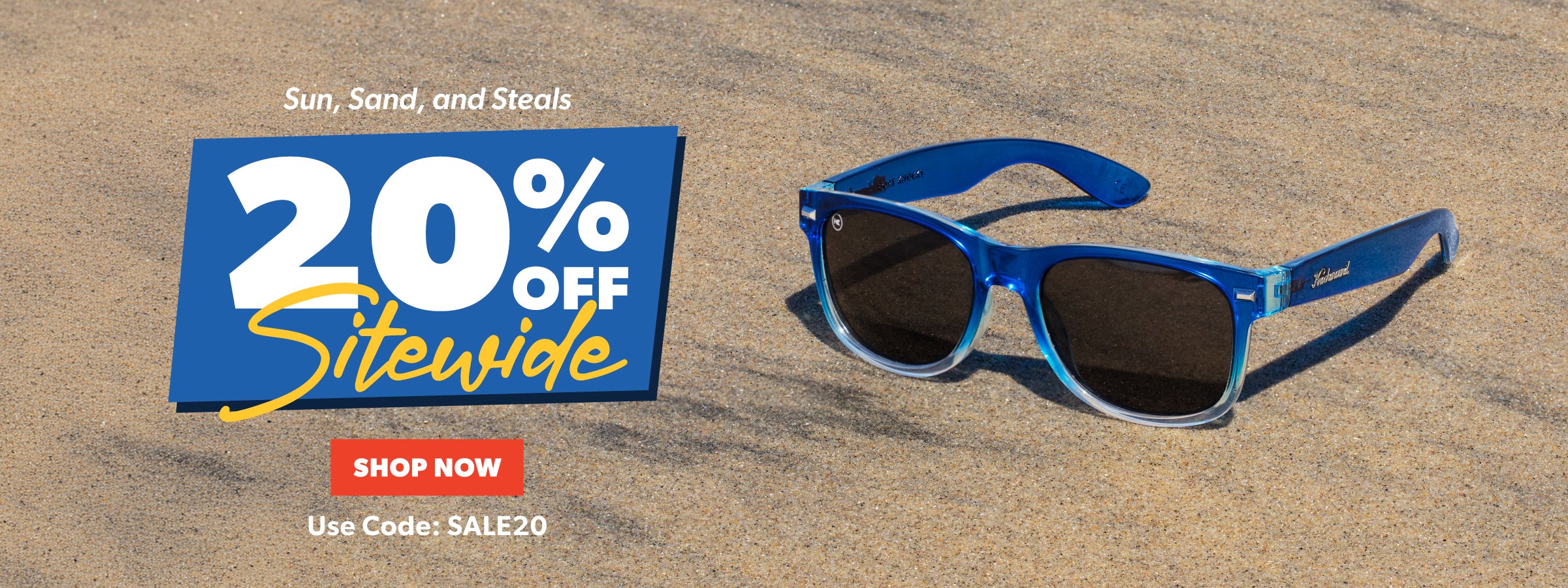 25% OFF Sitewide Sale. SHOP NOW. Featured image shows Blue Obsidian Fort Knocks on the beach sand