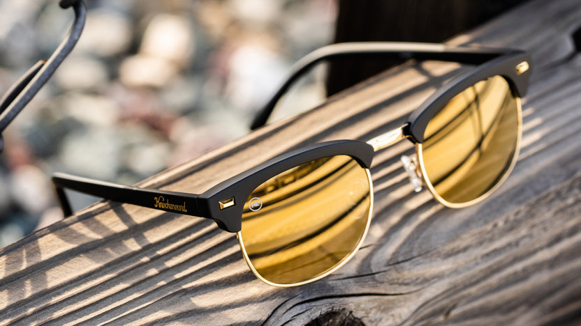 Lifestyle photo of Black Gold Brooklines Sunglasses
