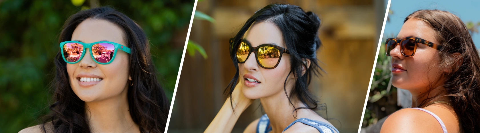 Womens Sunglasses. Womens wearing Knockaround Sunglasses