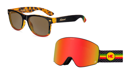 Bob Marley Fort Knocks Sunglasses and Slingshots Snow Goggles Bundle, Flyover