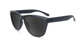 Matte black kids sunglasses with black lenses