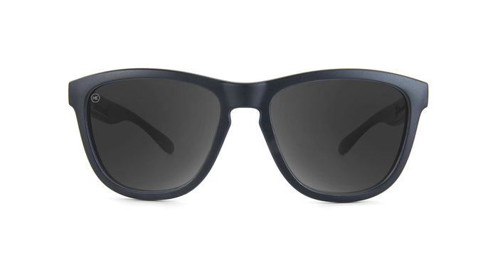 Kids Sunglasses with Black Frame, and Smoke Lenses, Front