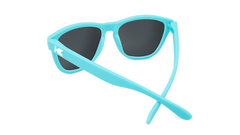 Knockaround Kids Sunglasses Matte Blue Frames with Yellow Lenses, Back
