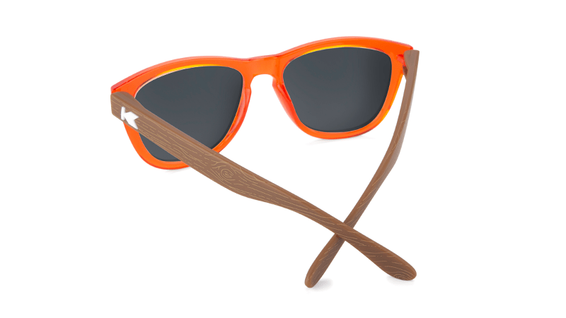 Kids Sunglasses with Campfire Frames and Red Sunset Lenses, Back