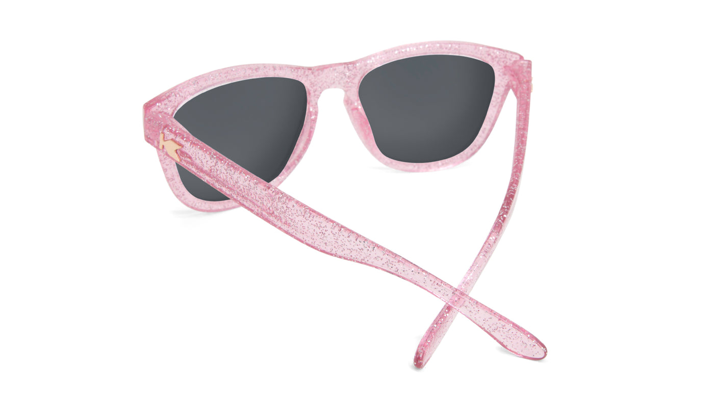 Kids Sunglasses with Pink Sparkle Frame and Pink Lenses, Back