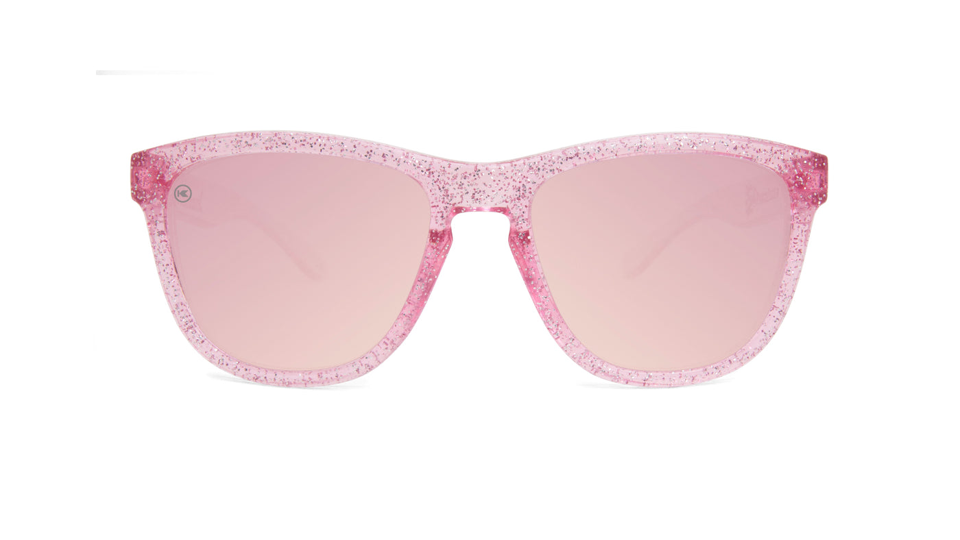 Kids Sunglasses with Pink Sparkle Frame and Pink Lenses, Front