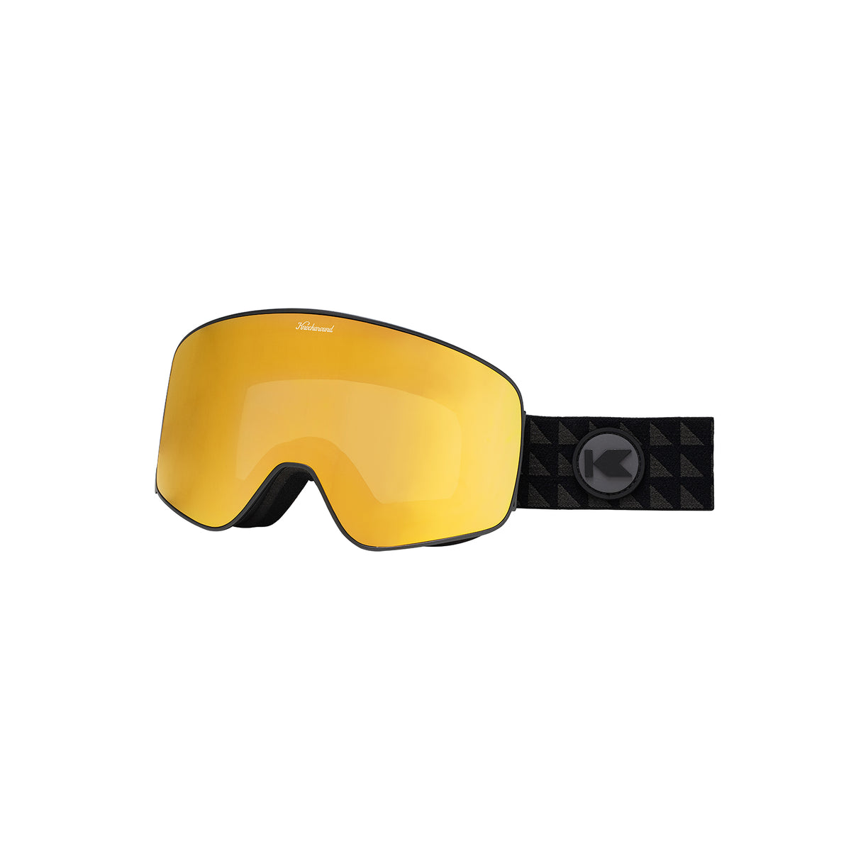 Chillpill / 24k Gold Slingshot Snow Goggles, Threequarter
