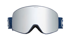 Knockaround Snow Goggles With Silver Lens and Blue Strap,Front