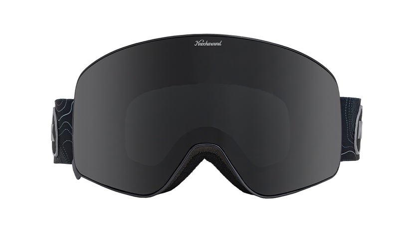 Knockaround Snow Goggles With Black Lens and Black Strap, Front