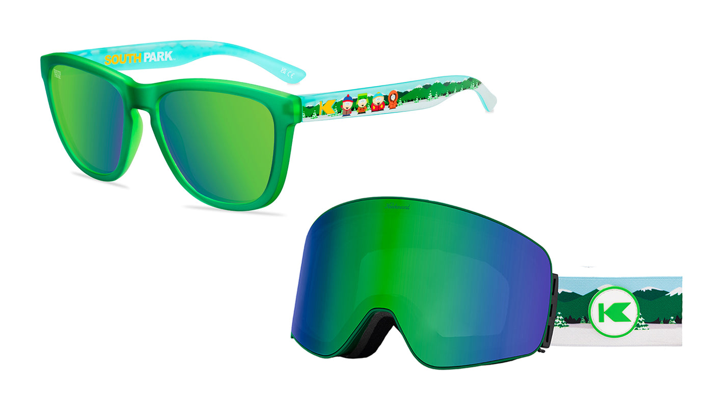 South Park Premiums Sunglasses and Slingshots Snow Goggles Bundle, Flyover