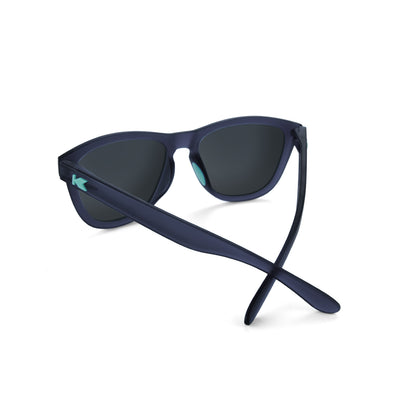 Rubberized Navy / Mint Premiums Sport Sunglasses, Back