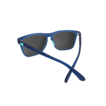 Rubberized Navy / Mint Fast Lanes Sport Sunglasses, Back
