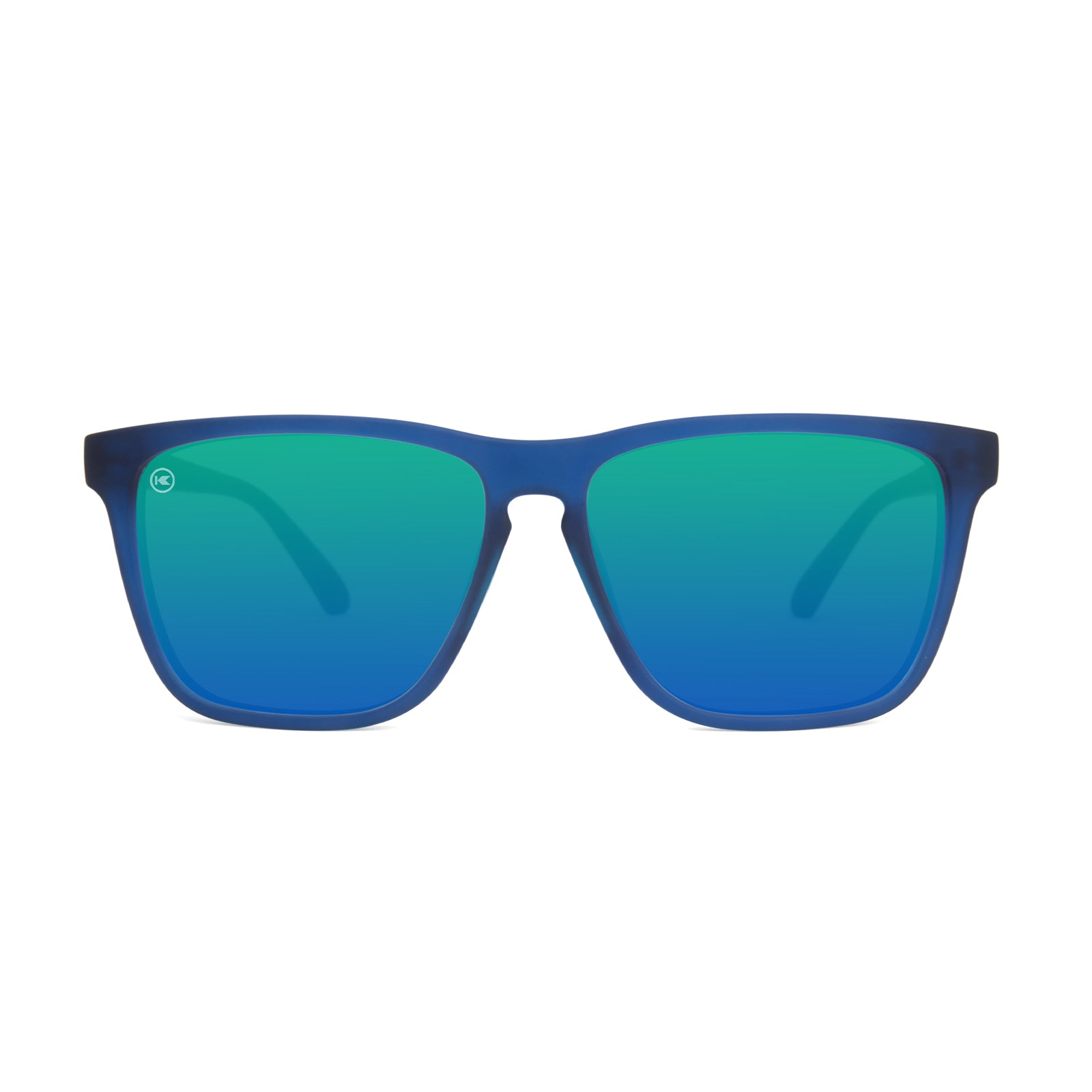 Rubberized Navy / Mint Fast Lanes Sport Sunglasses, Front