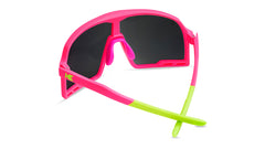 Sunglasses with Hot Pink Frames and Red Sunset Lenses, Back